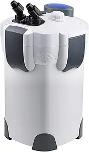 Canister Filter 4-Stage Aquarium Filter with Media, 525 GPH